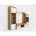 White Massive Wood Entertainment Center TV -Standschrank